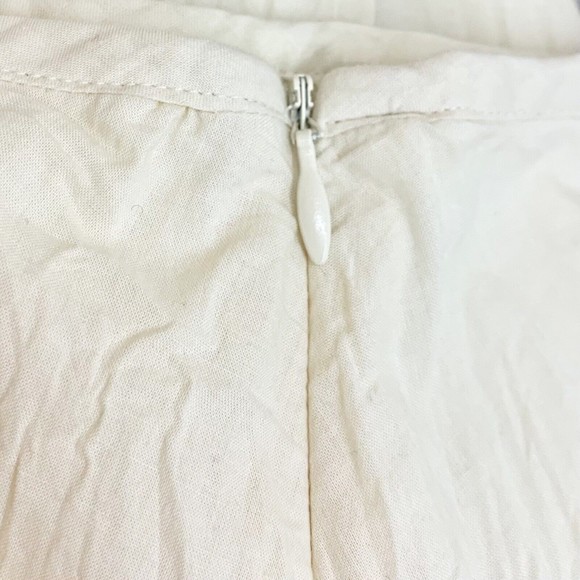 Next Crinkle Lace Eyelet Cotton Skirt Midi Boho Ruffle Cottagecore UK 12 / US 10 - Picture 4 of 7